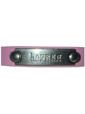 LAUREN Ralph Lauren Pink Leather Adjustable Bracelet
